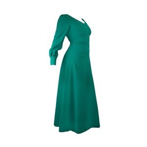 Vintage 70's Emerald green Maxi Dress